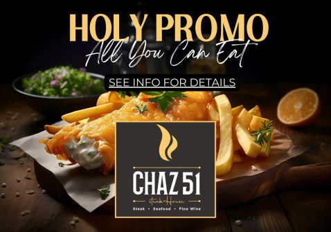 Chaz 51 Steakhouse Holy Promo