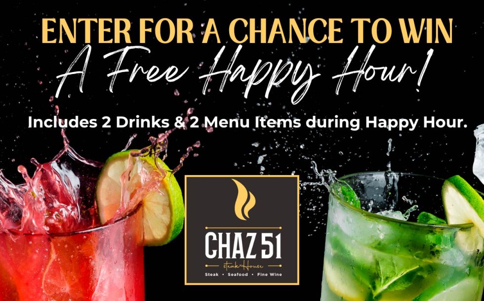 Complimentary Happy Hour at Chaz 51 Steakhouse